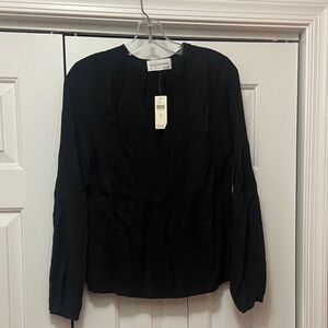 Chic Black Blouse by Self Contrast by Anthropologie